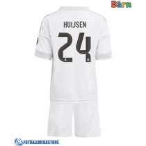Fotballdrakt Barn Real Madrid Dean Huijsen #24 Hjemmedraktsett 2025-26 Kortermet (+ Korte bukser)